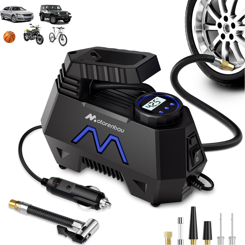 Compresor Inflador de Neumaticos 12V Digital 150 PSI-0