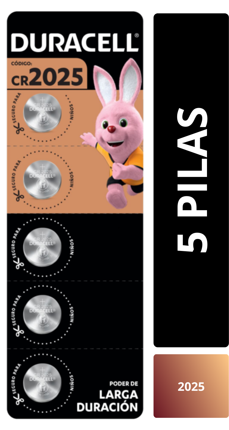 Pilas Duracell CR2025 5 Pilas-0