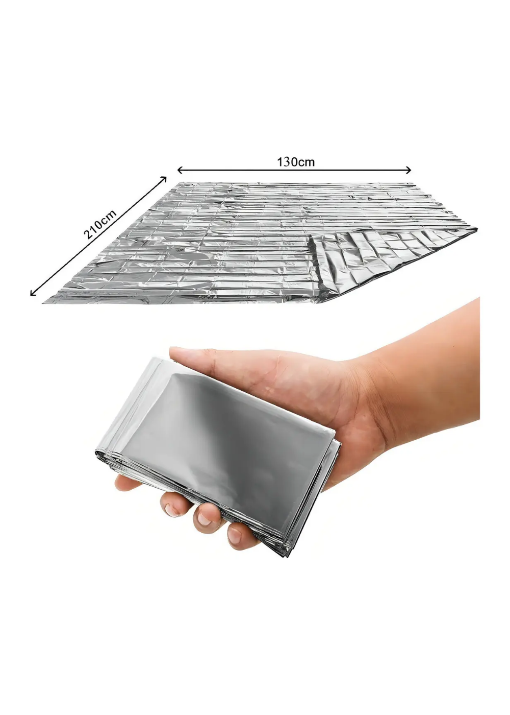 Pack 3 Mantas Termicas Emergencia Supervivencia 130x210cm-2