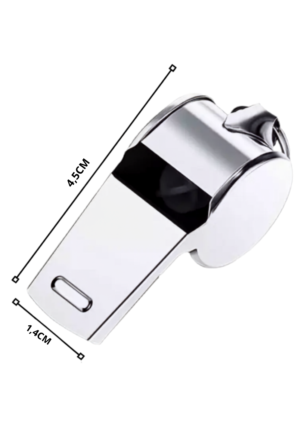 Silbato Metalico Acero Inoxidable Arbitro Emergencia-5