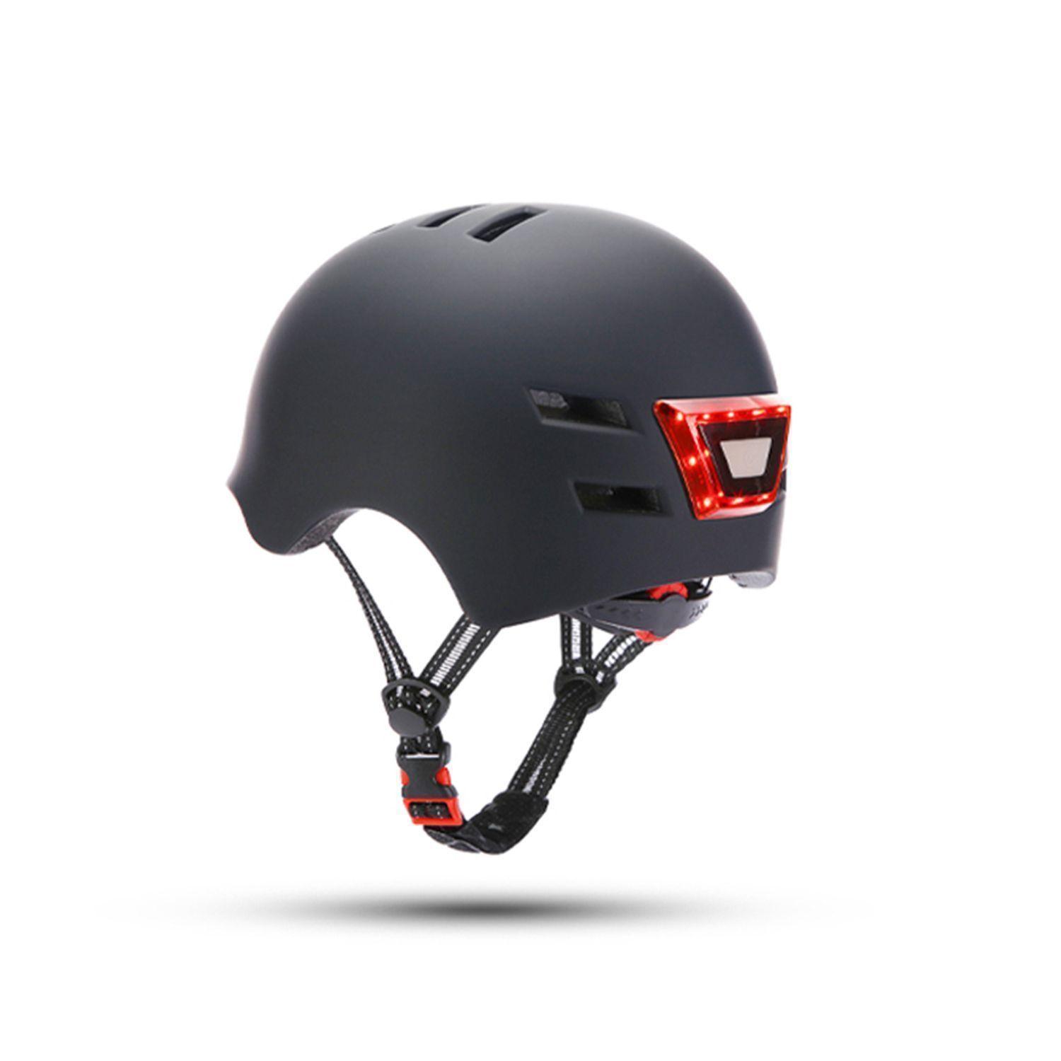 CASCO BICICLETA URBANO CON LUZ LED-0