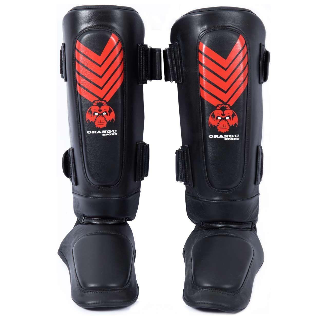 ESPINILLERAS CON EMPEINE / CUERO NATURAL /ORANGU SPORT-0