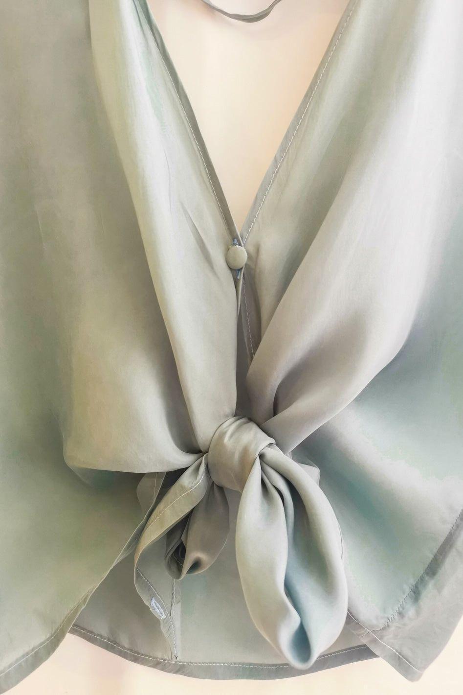 Top Del Valle Cupro - Menta-8