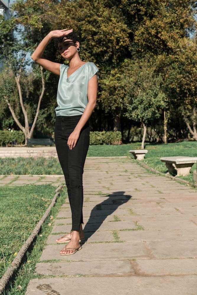 Top Del Valle Cupro - Menta-3