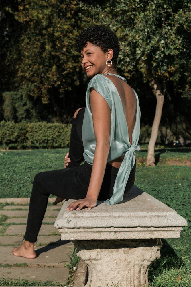 Top Del Valle Cupro - Menta-4