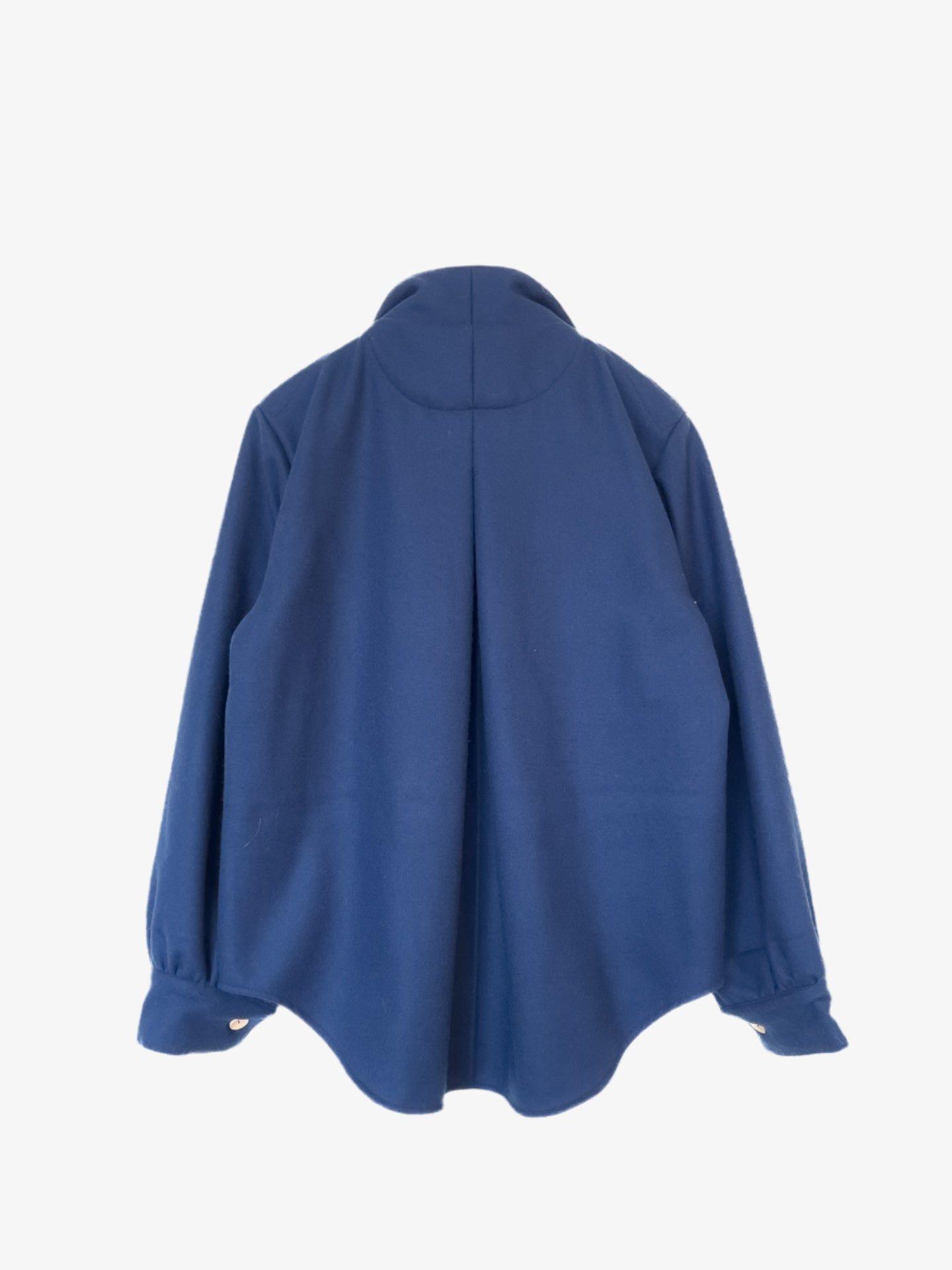 Leñadora 100% Lana Azul-1