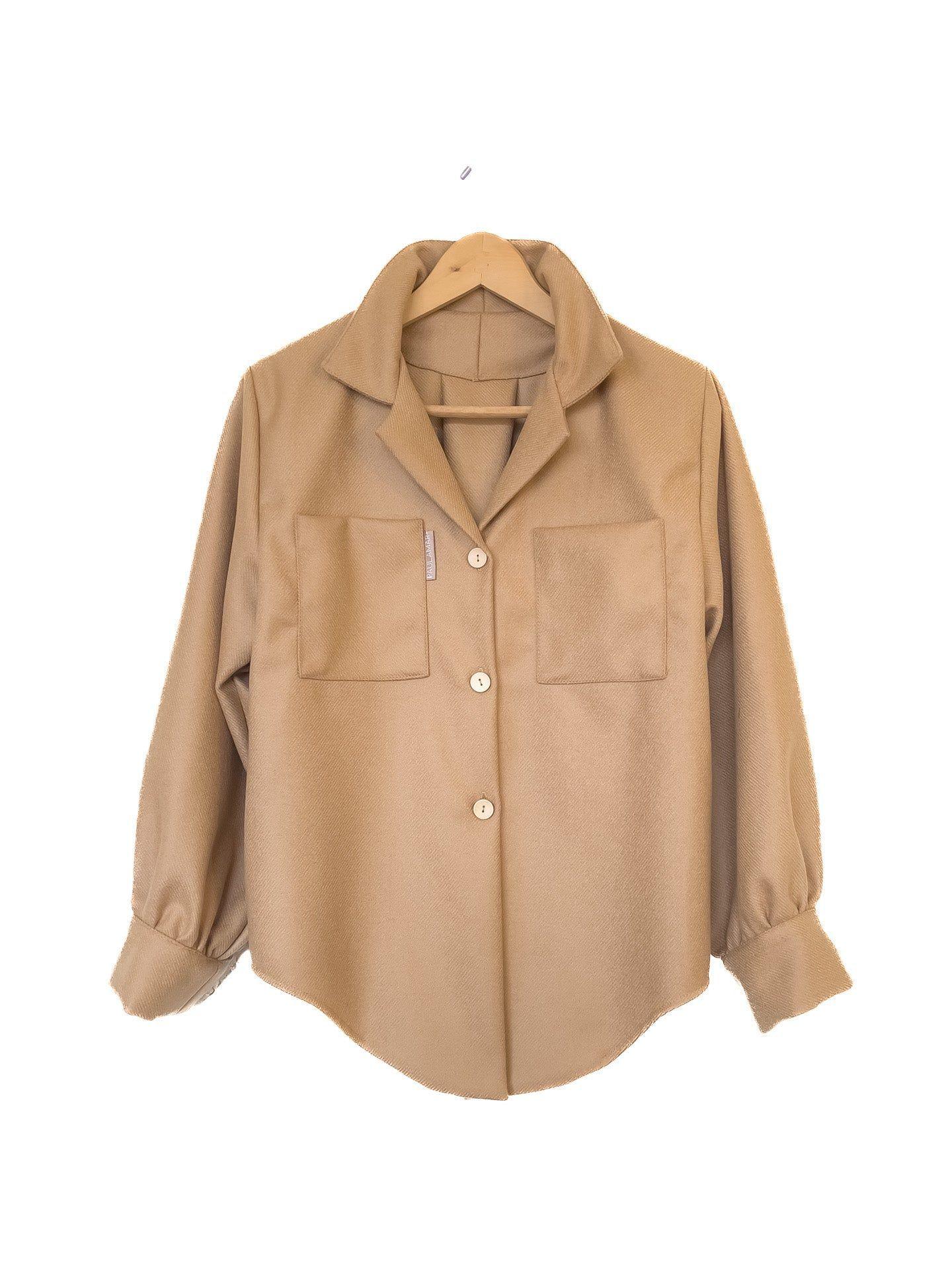Leñadora 100% Lana Camel-2
