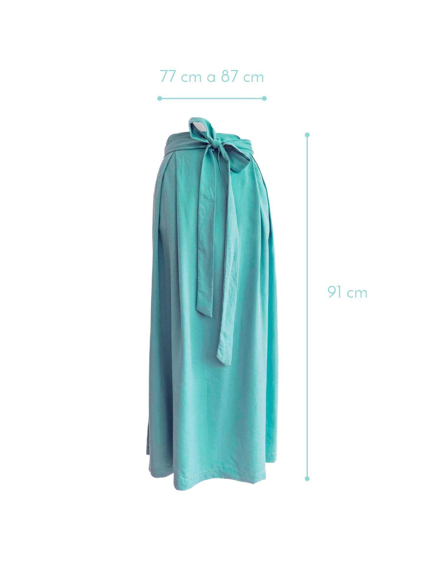 Falda Río TENCEL™ Verde Agua-2