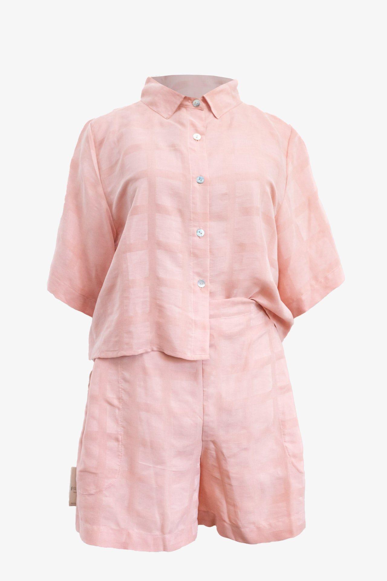 Camisa Crop TENCEL™ Rosado-0