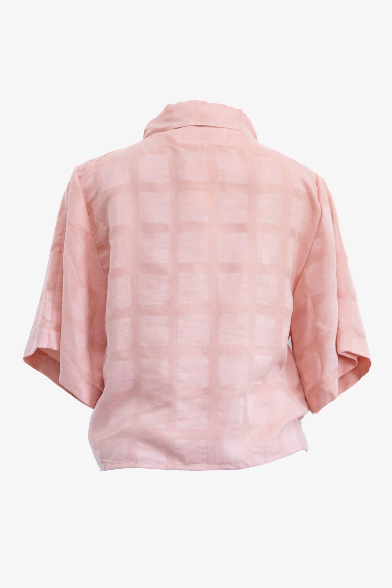Camisa Crop TENCEL™ Rosado-2