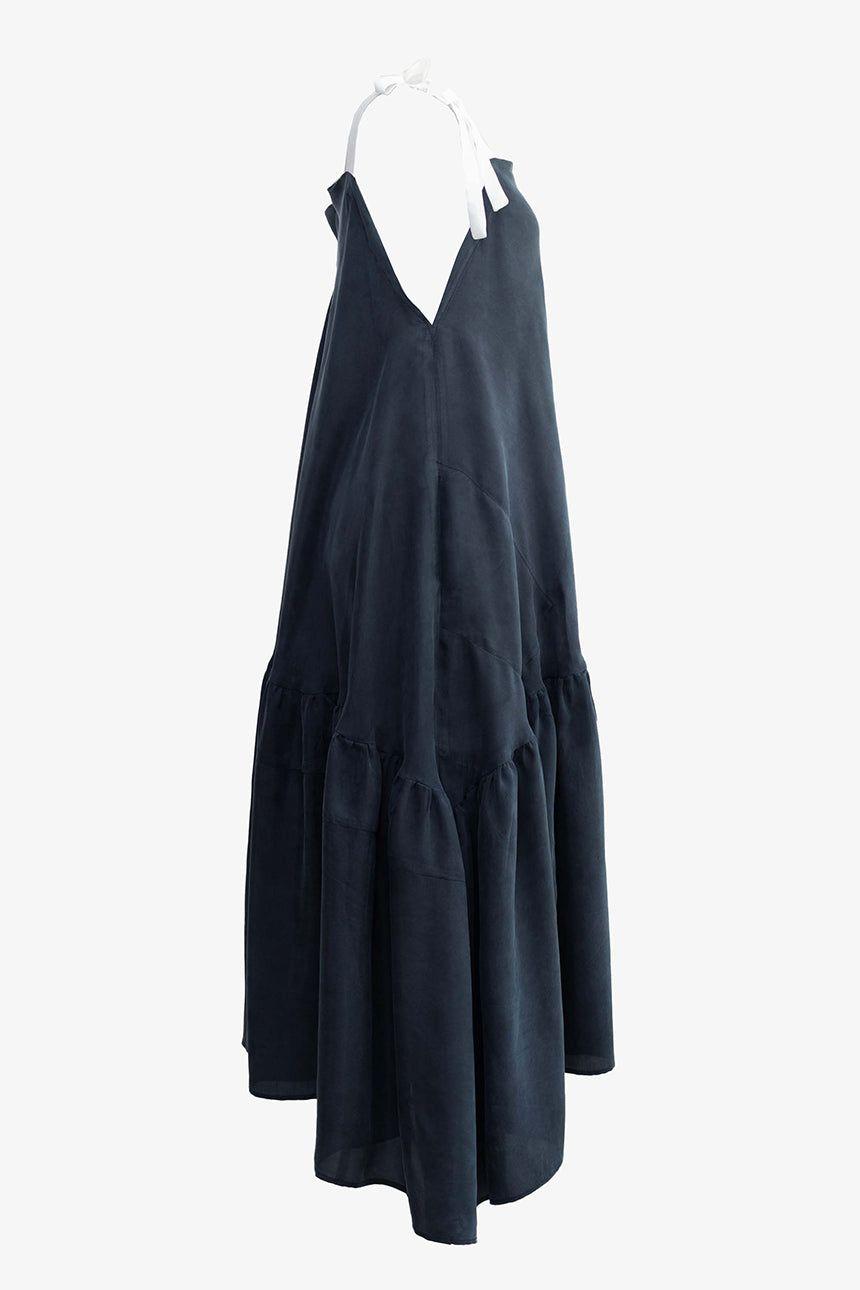 Vestido Pleamar Cupro Acero-2