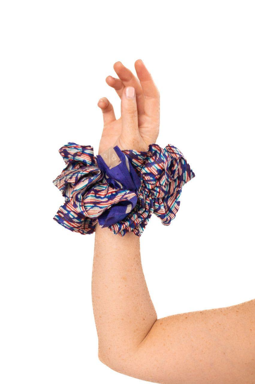 Colet Dalia Seda  Azul-2