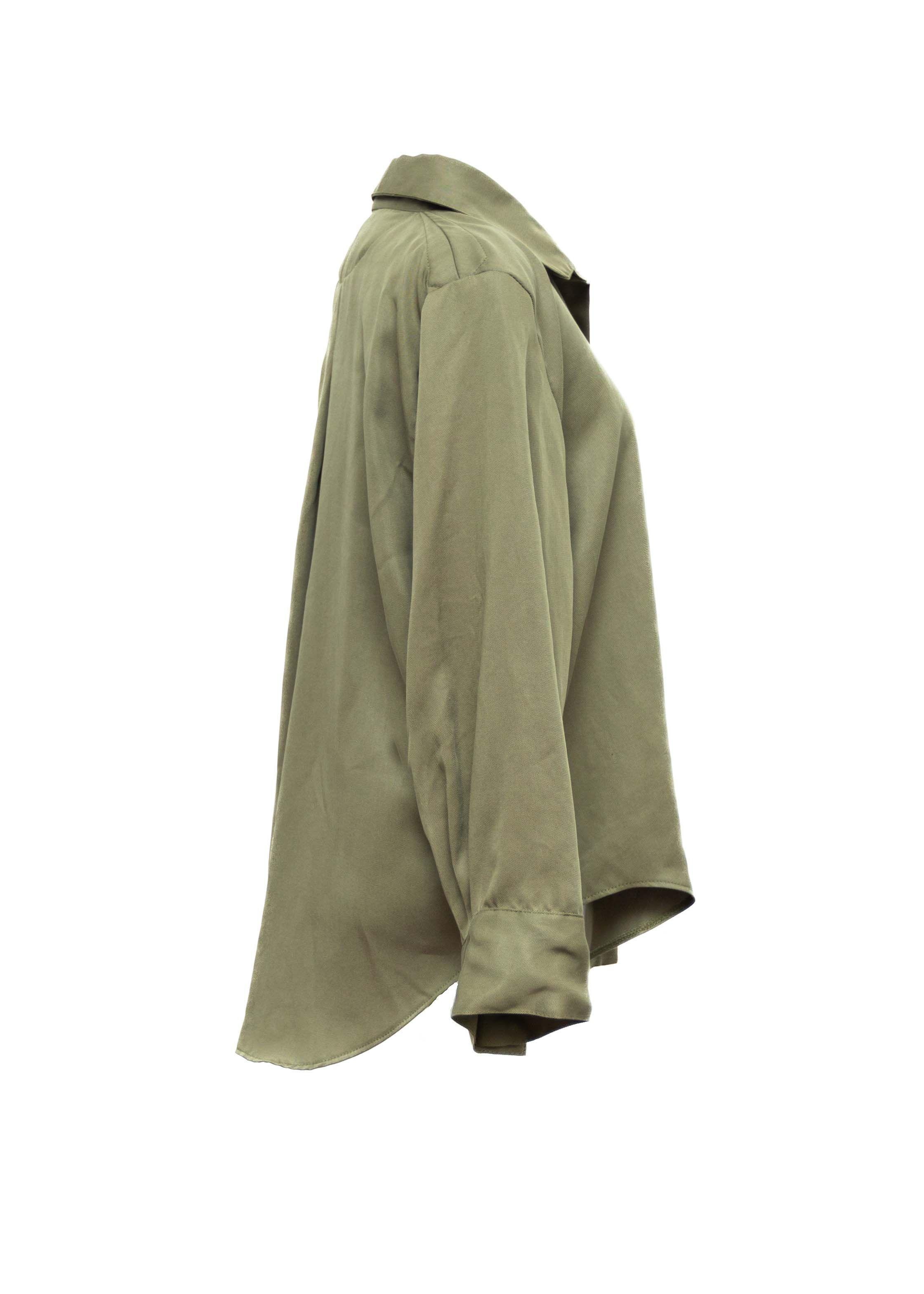 Blusón Camisero TENCEL™ Verde-1