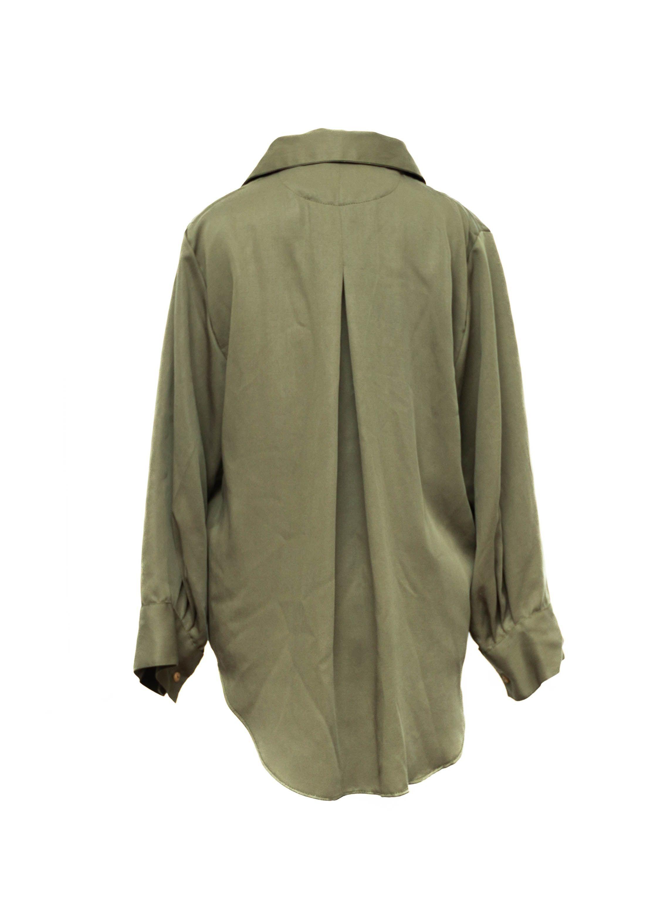 Blusón Camisero TENCEL™ Verde-2