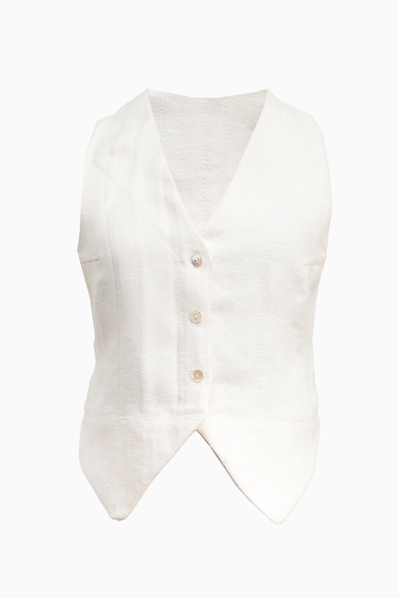Vest Verano Lino - Blanco-0