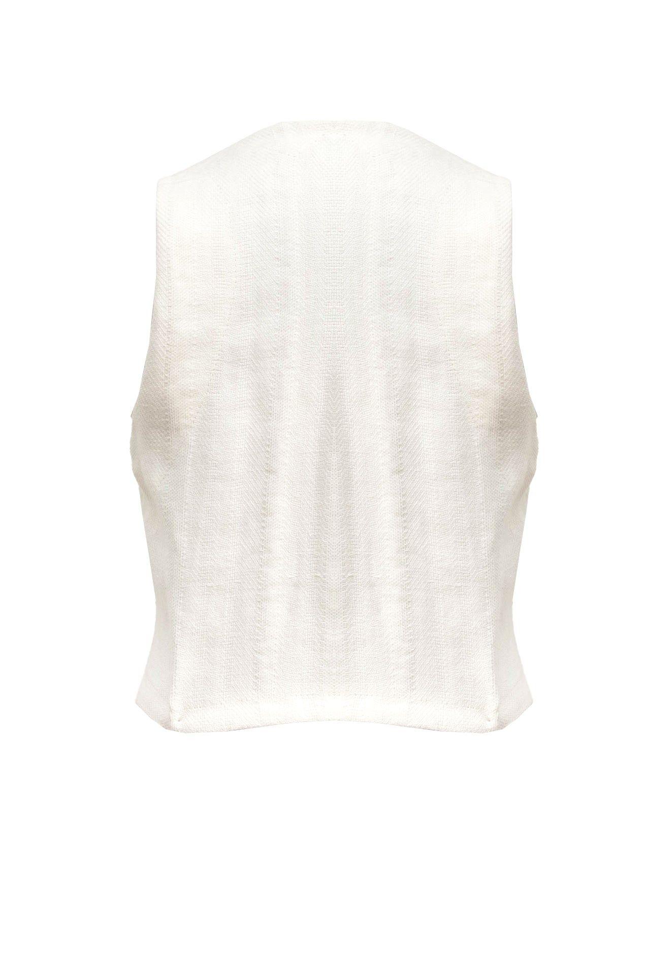 Vest Verano Lino - Blanco-3