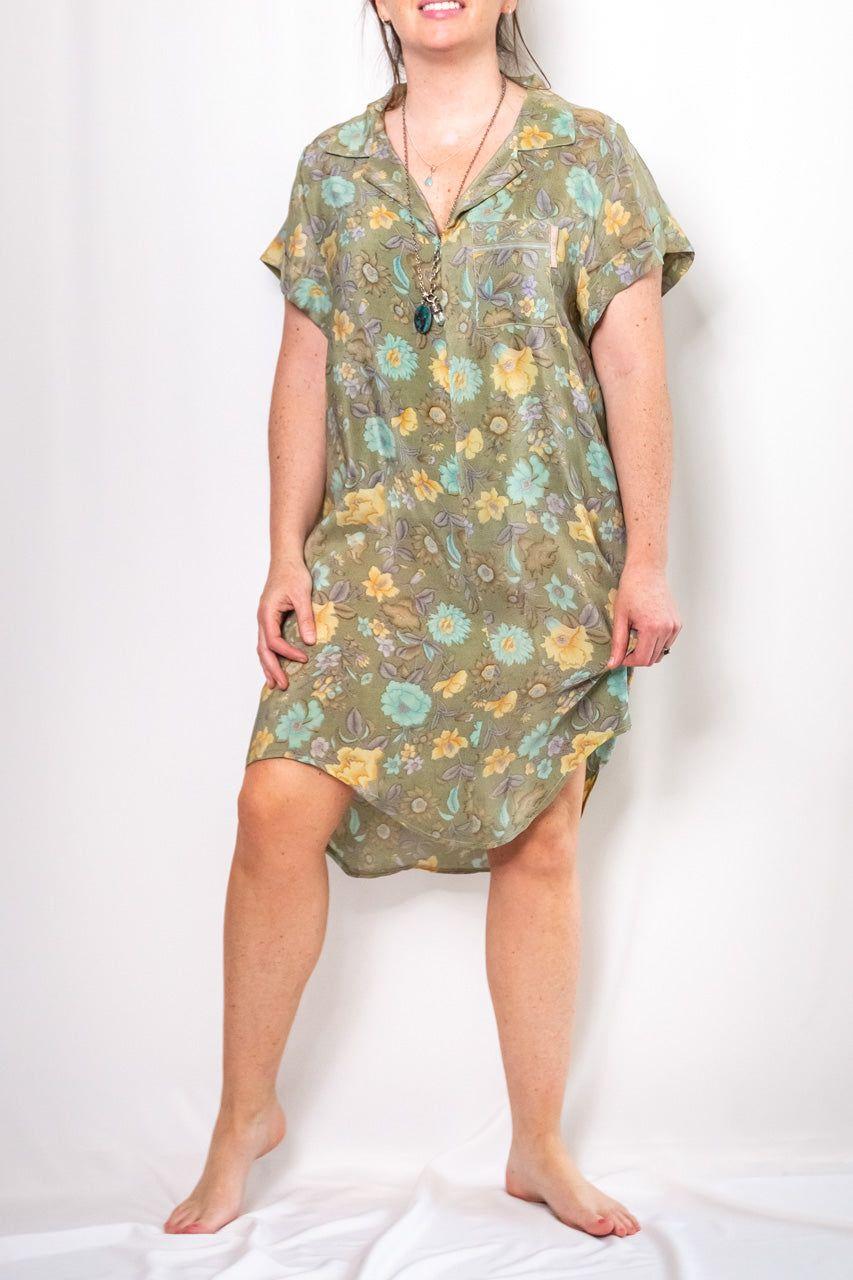 Vestido Camisero Seda-3