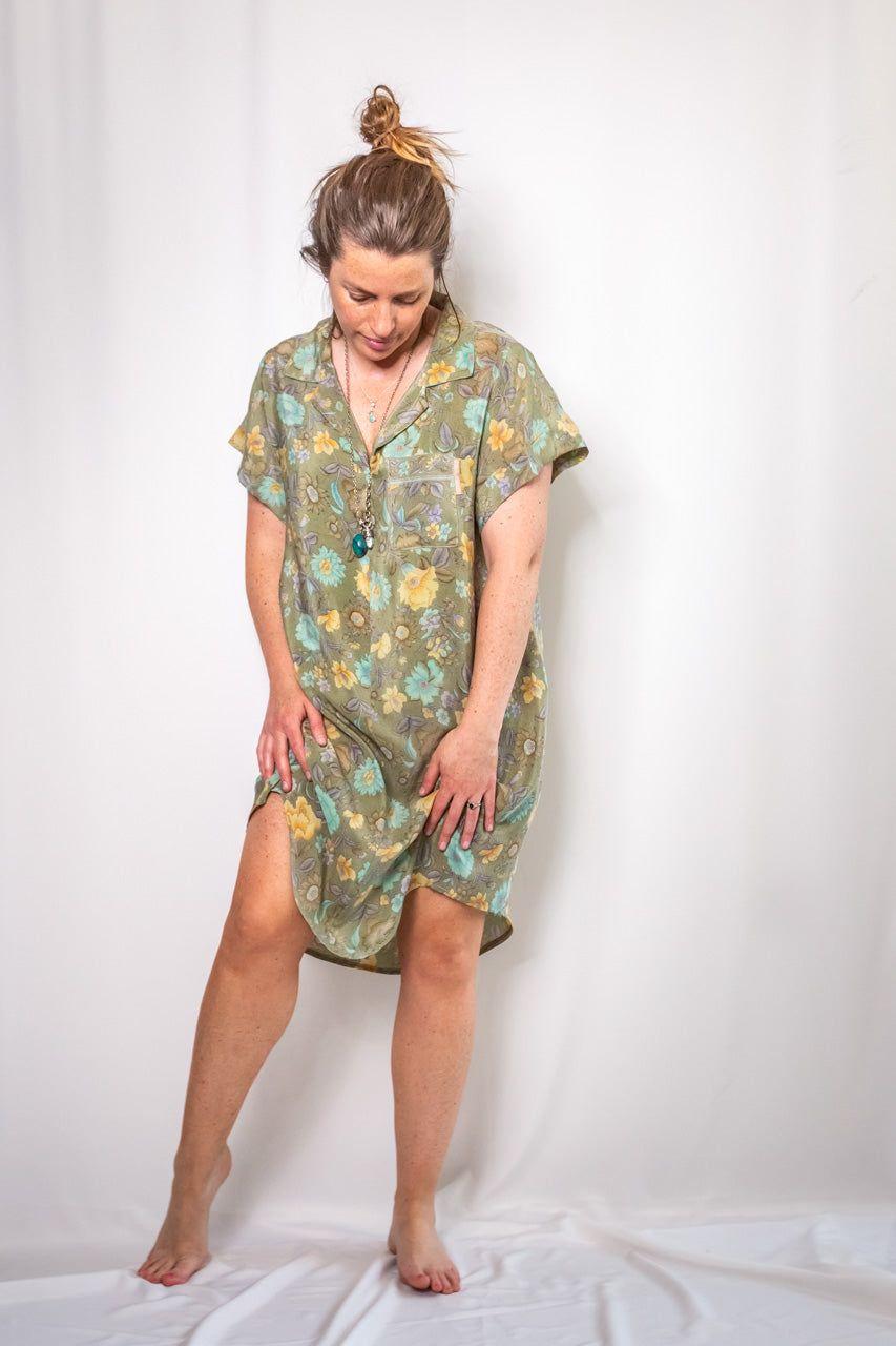 Vestido Camisero Seda-8