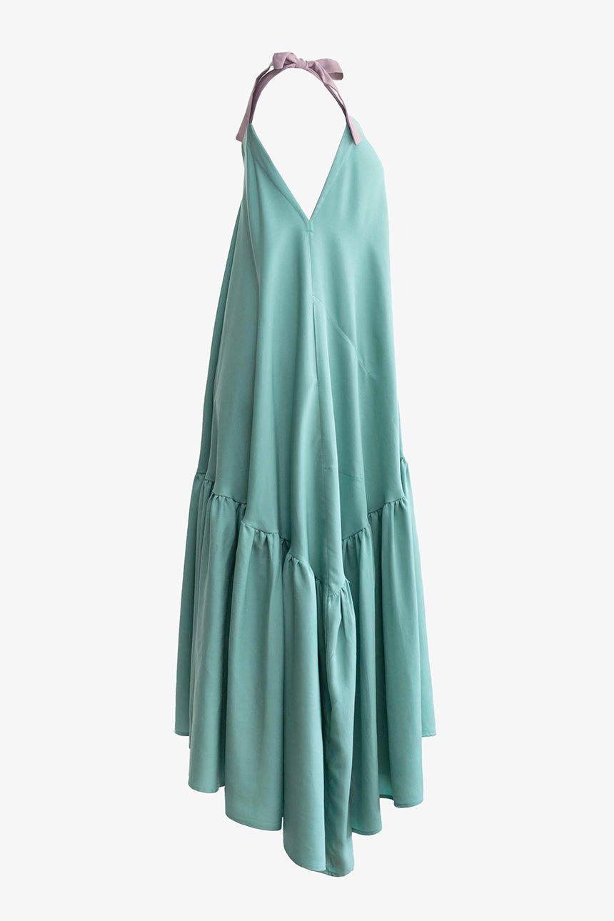 Vestido Pleamar Verde Agua-2