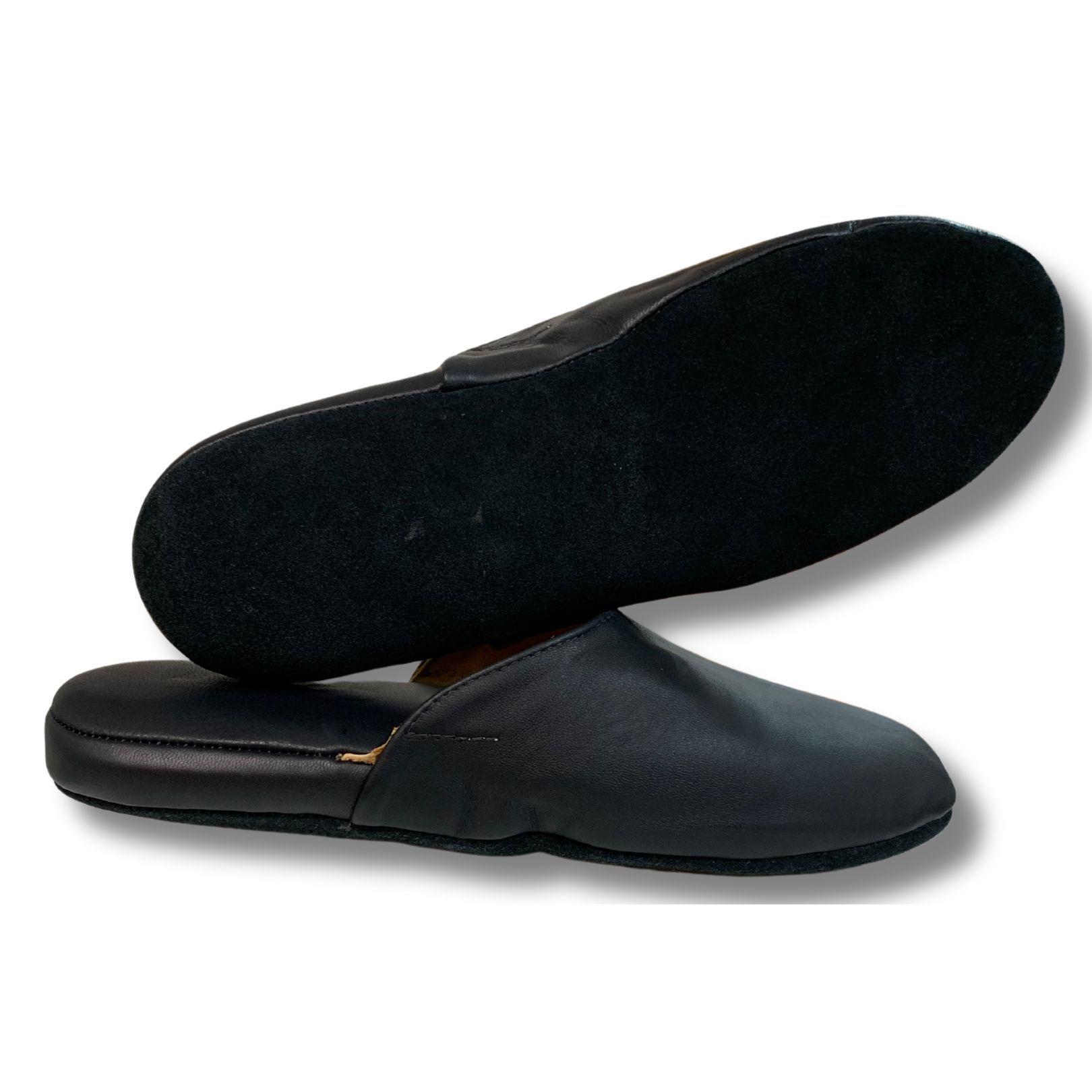 Pantuflas/Zapatillas de levantar Cuero Hombre 22 maos negro-0