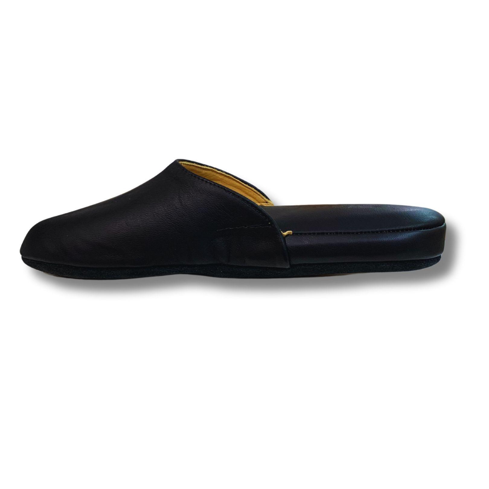 Pantuflas/Zapatillas de levantar Cuero Hombre 22 maos negro-2