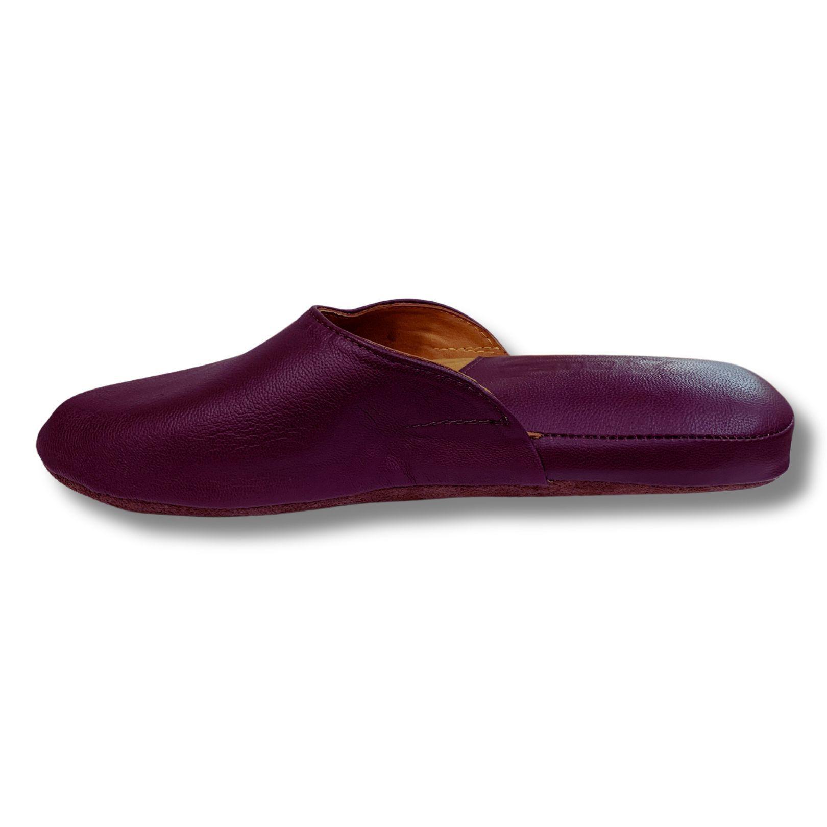 Pantuflas/Zapatillas de levantar Cuero Hombre 22 maos burdeos-1