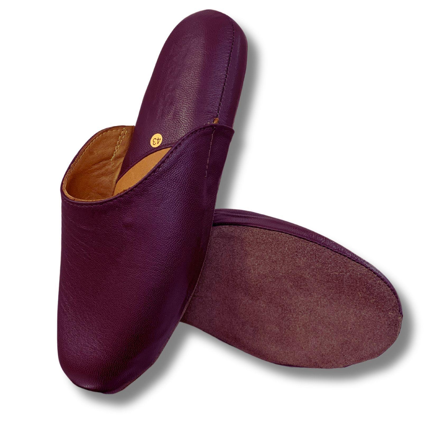 Pantuflas/Zapatillas de levantar Cuero Hombre 22 maos burdeos-2