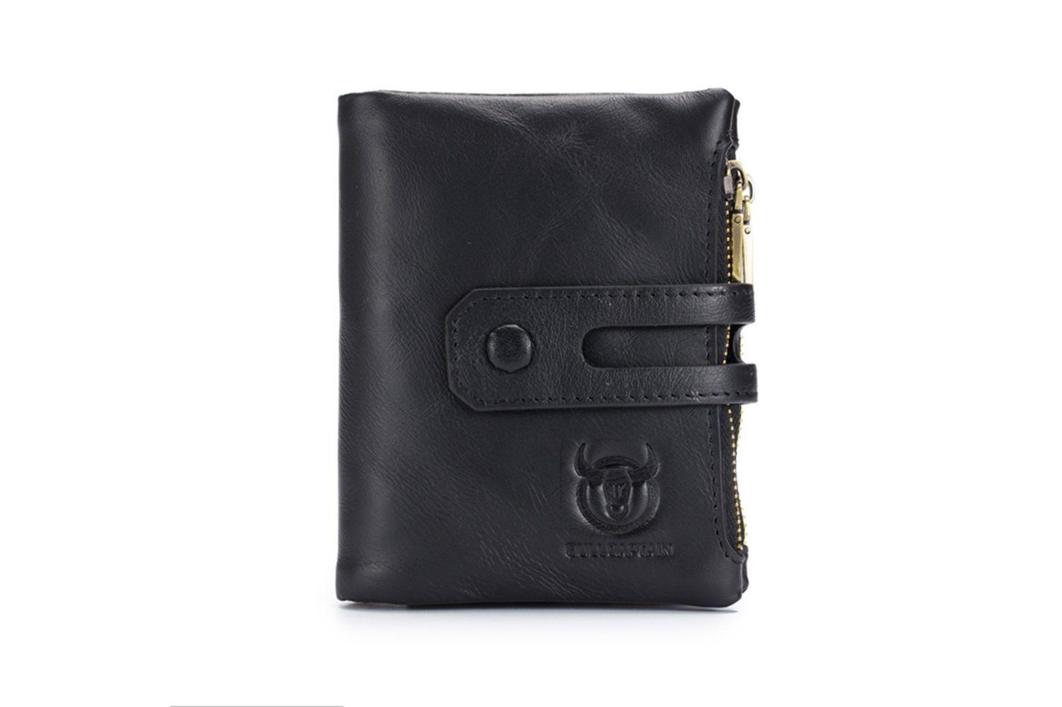 Billetera De Cuero Con Monedero Bullcaptain Qb021-3