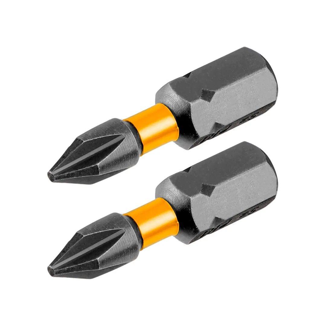 SET PUNTAS DE IMPACTO INDUSTRIAL 2 PIEZAS PH2X25MM INGCO-0