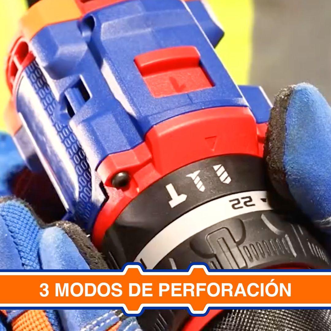 Kit Taladro y Esmeril Inalámbrico Wadfow 20V + 2 Bat y Carg.-1