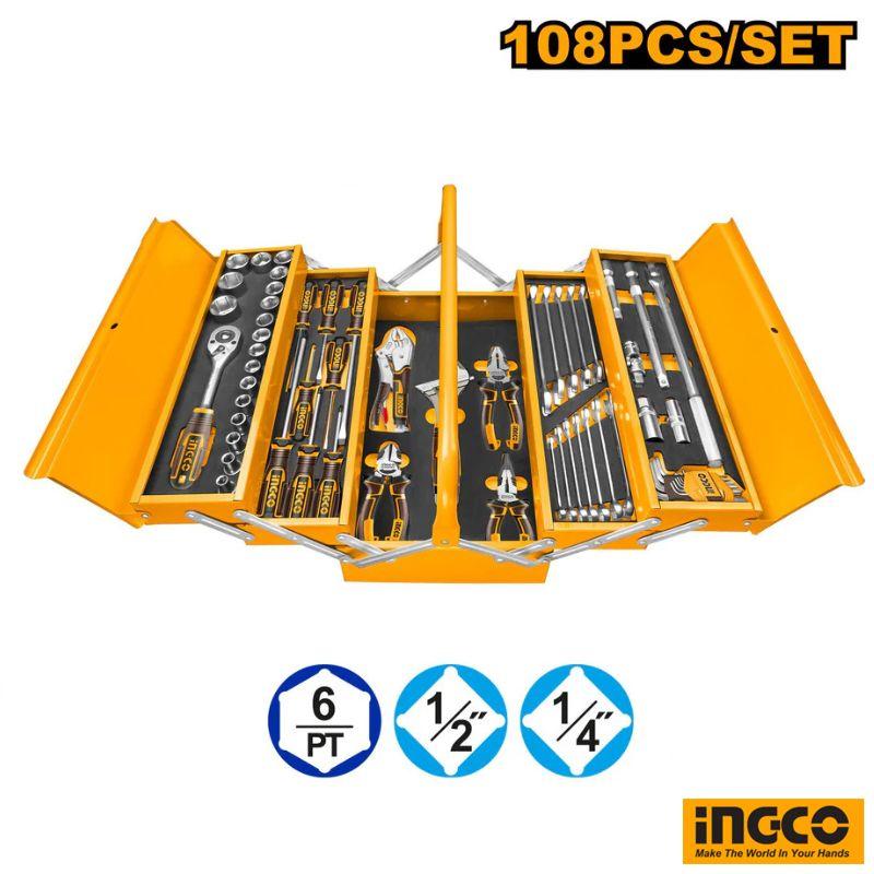 Set De Herramientas Industrial 108 Piezas Ingco-1