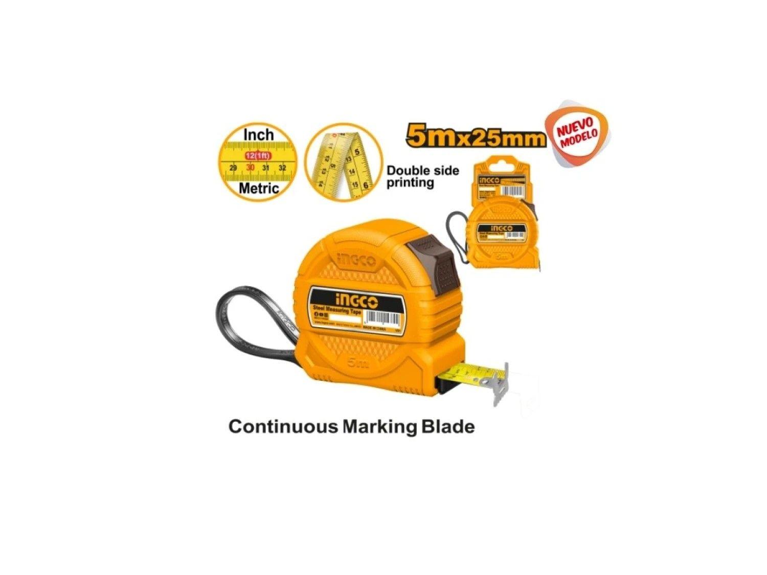 HUINCHA METRICA 25MMX5M INGCO HSMT39525-1