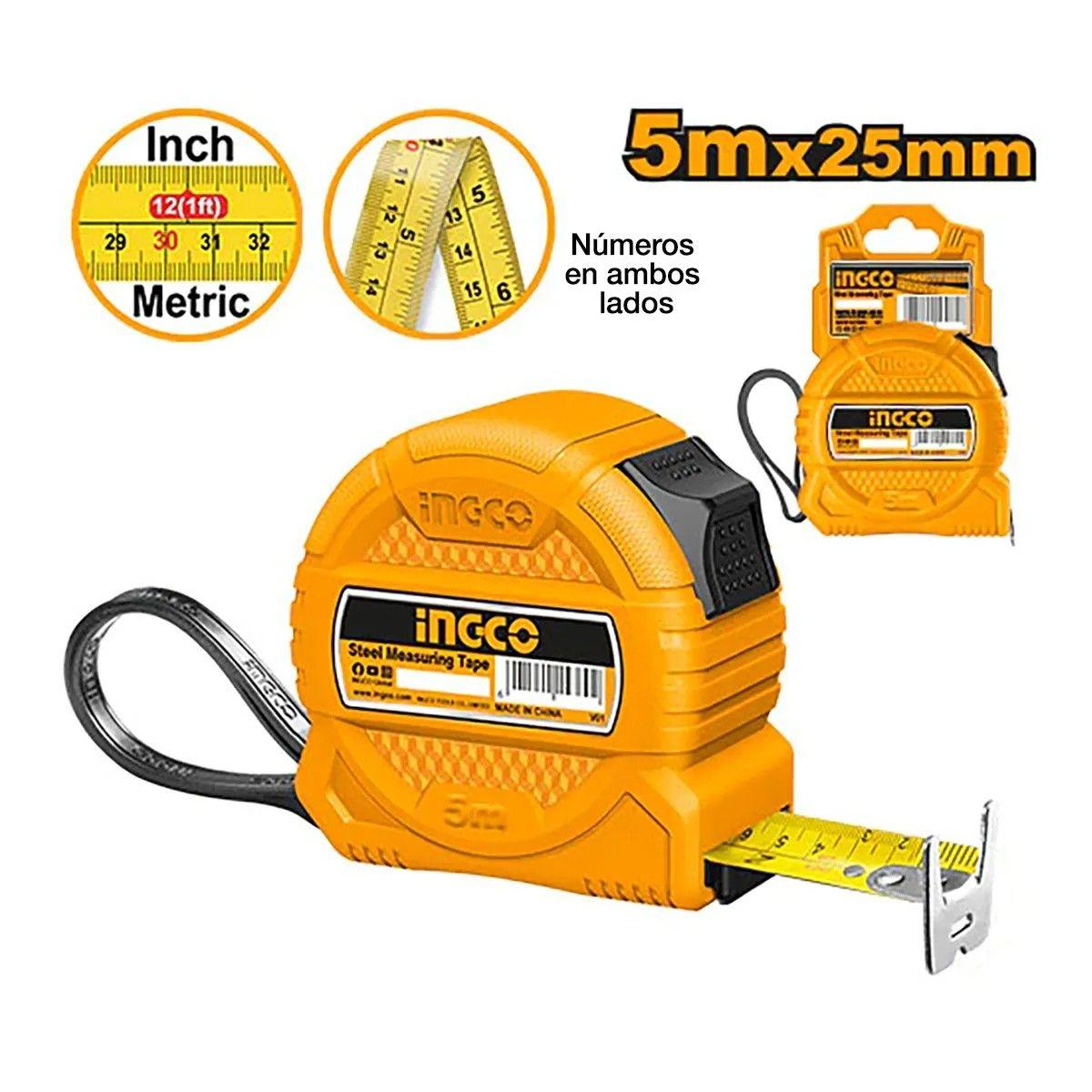 HUINCHA METRICA 25MMX5M INGCO HSMT39525-2