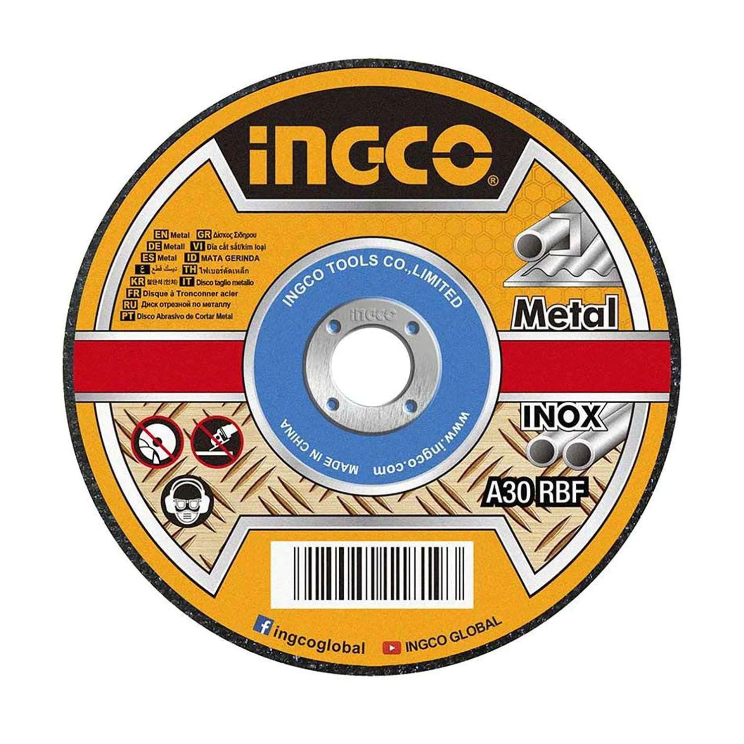 Set Disco De Corte Metal E Inox 100 Piezas 115X1X22Mm 4 1/2"-0