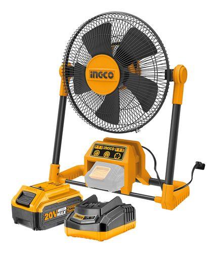 Kit Ventilador + Bateria 4Ah Y Cargador Normal 20V/12" Ingco-0