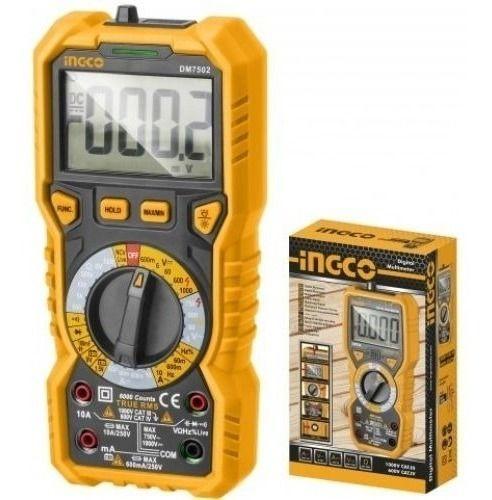 Multimetro Digital 6000 Cuentas Ingco Dm7502-0