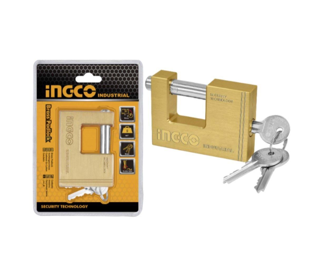 Candado De Seguridad Bloque Tipo C Industrial 90Mm Ingco Dbbpl0902-1