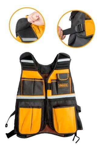 Chaleco Porta Herramientas Industrial 7 Bolsillos Ingco-2