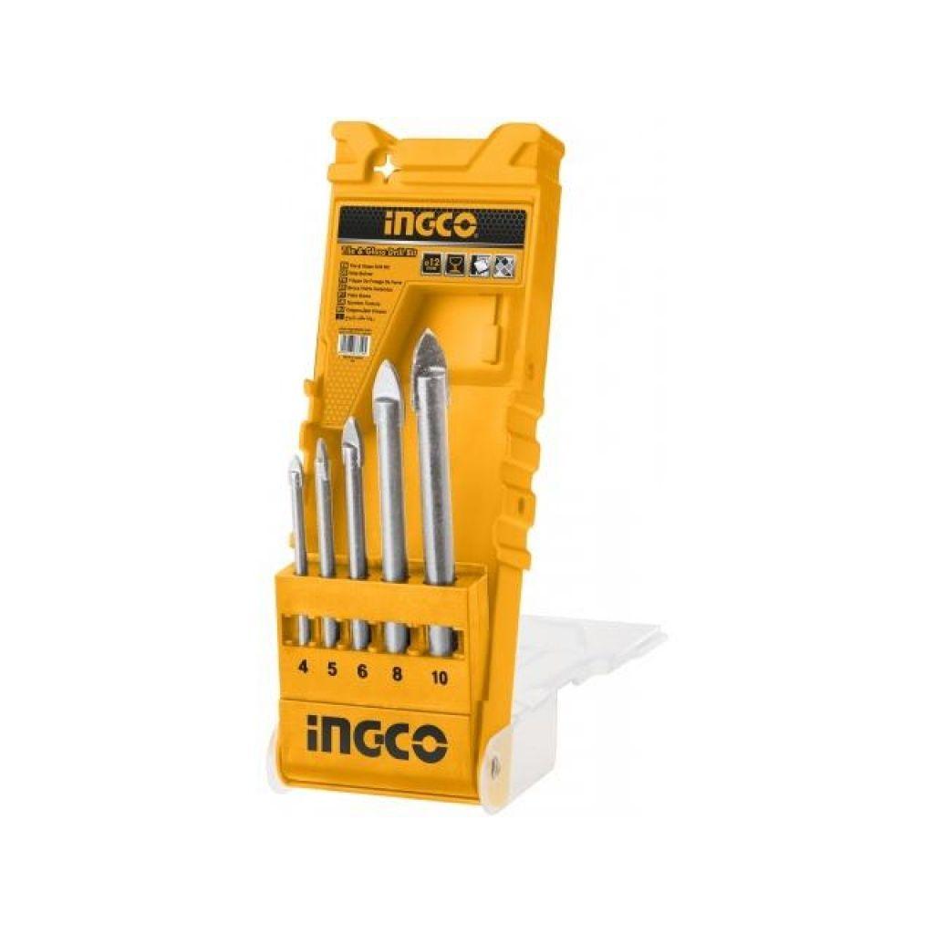Set De Broca Para Vidrio 5 Piezas 4-10Mm Industrial Ingco Akd7058-2