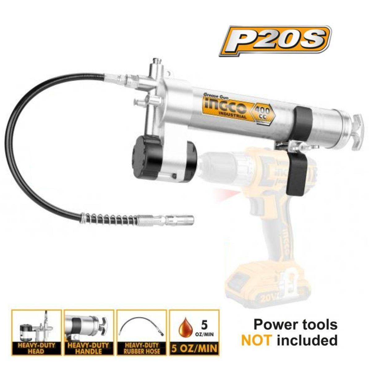 Pistola Engrasadora Industrial Para Taladros 400 Cc Ingco-1