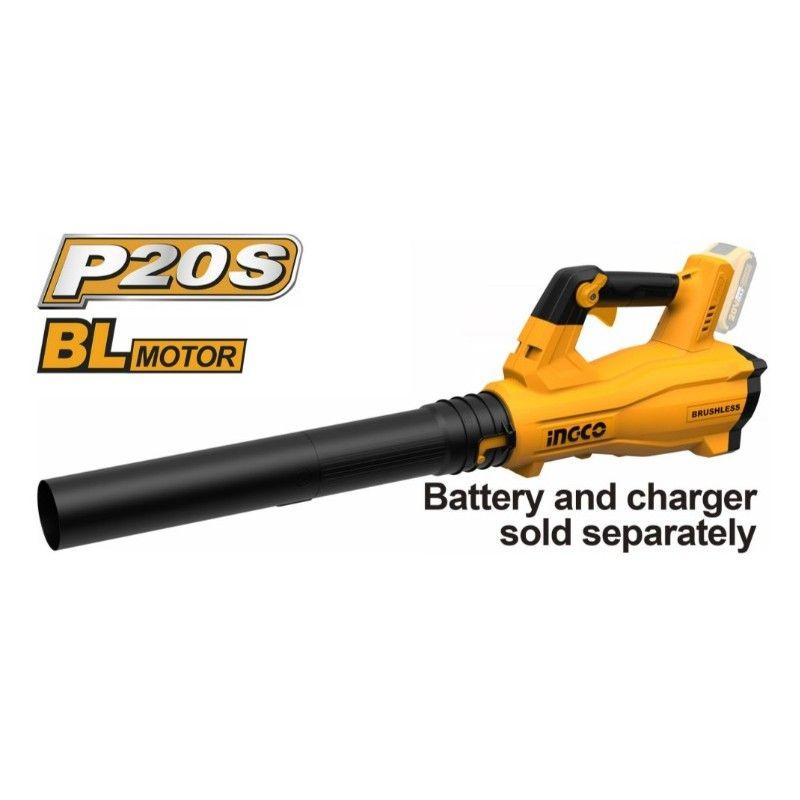 Soplador Bl Inalambrico Vel/Reg 20V 8,5M³/Min Ingco-0