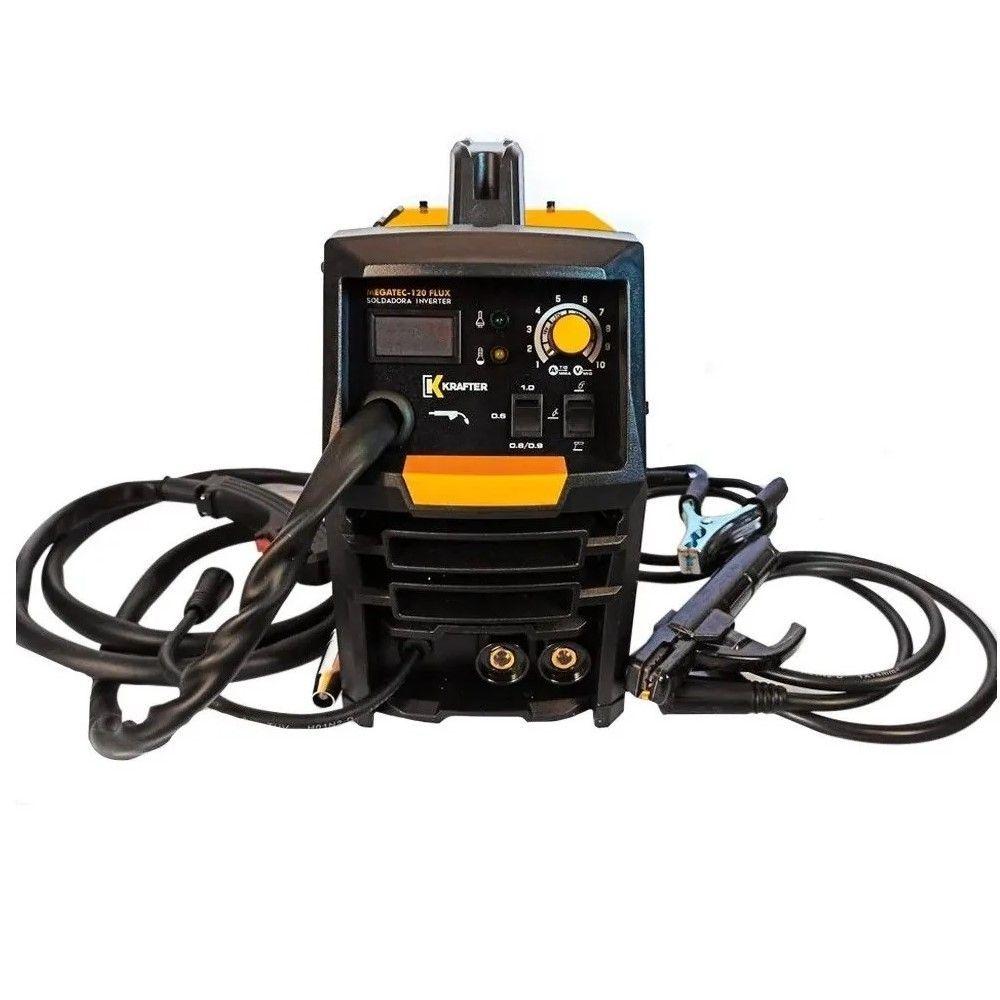 Soldadora Inverter Krafter Megatec 120flux Amarilla/negra 50hz/60hz 220v-0