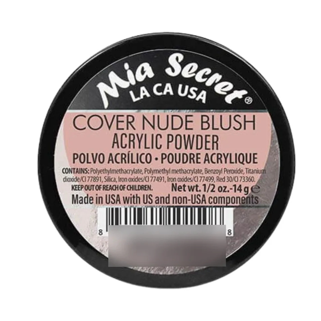 Kit Acrilico Mia Secret Cover Nude Polvo monomero pincel Nude-2