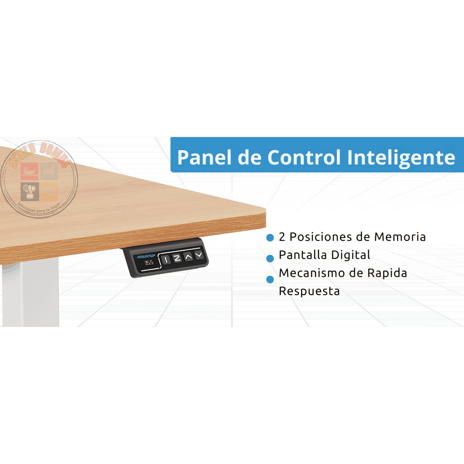 Escritorio Eléctrico Con Dos Memorias-2
