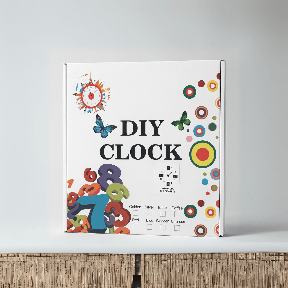 Reloj de Pared 3D DIY con Marcos para Fotos Números Grandes-4