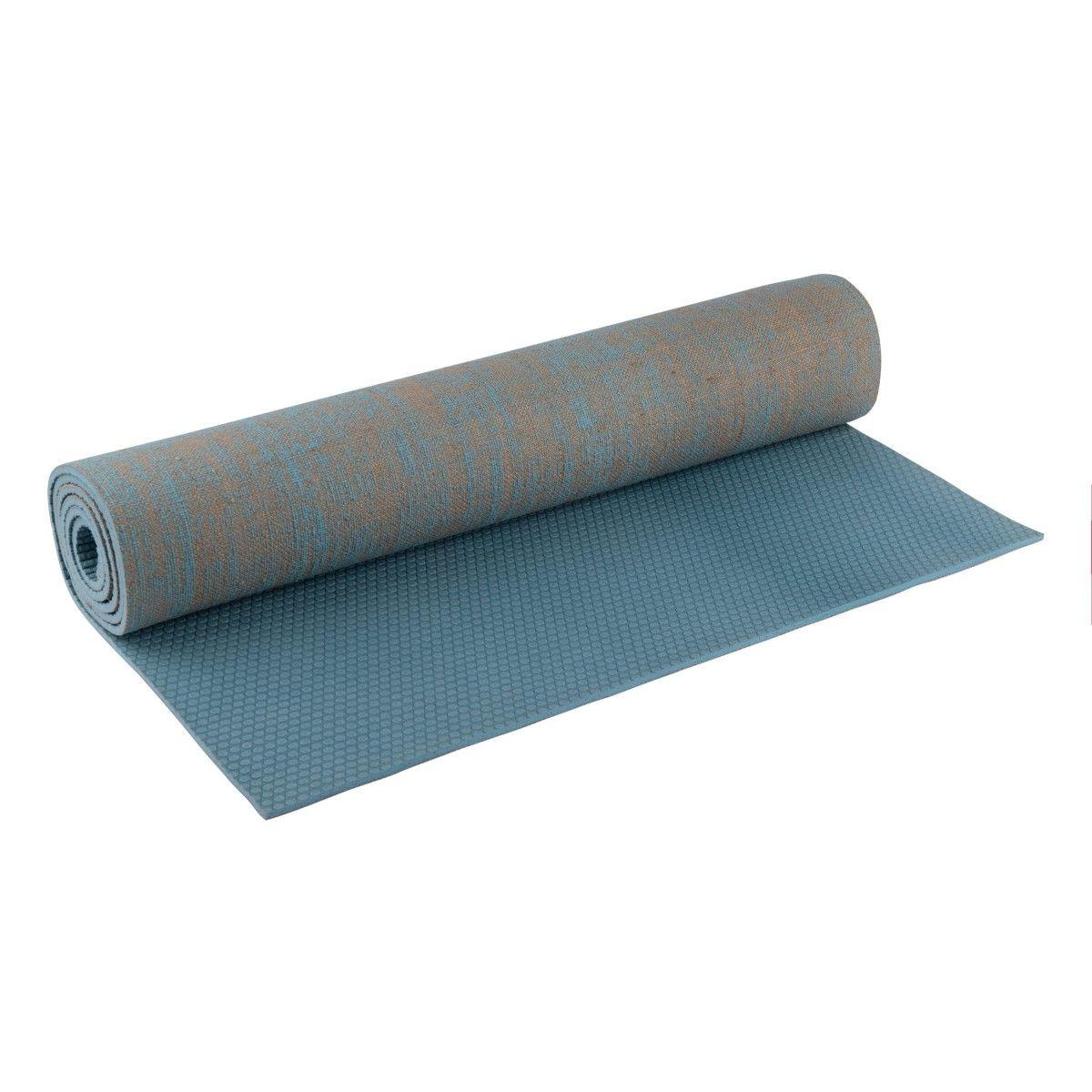 BLU FIT YOGA MAT PVC JUTE / BLUE AZUL-0