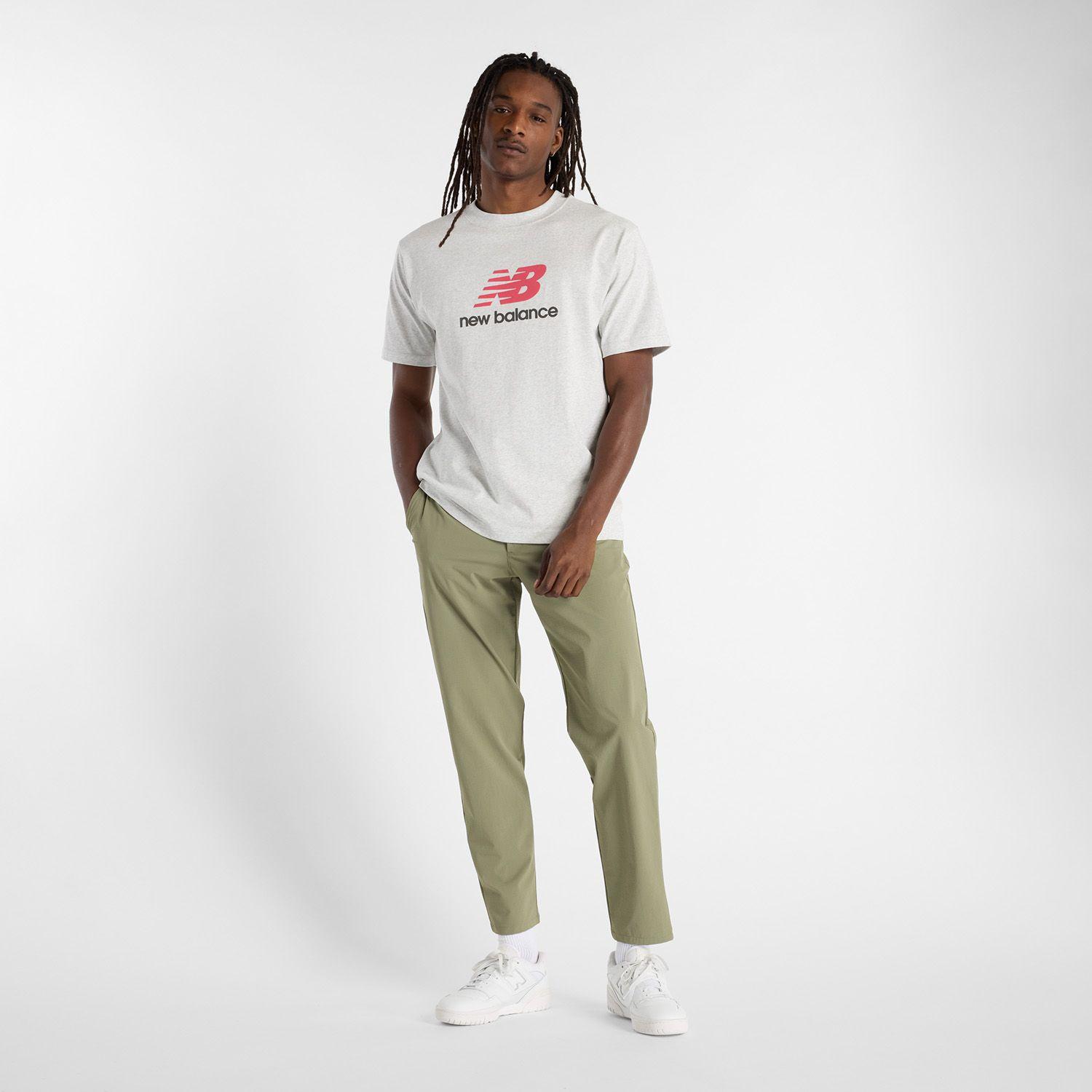Polera Lifestyle Hombre New Balance Athletics Logo Gris-0