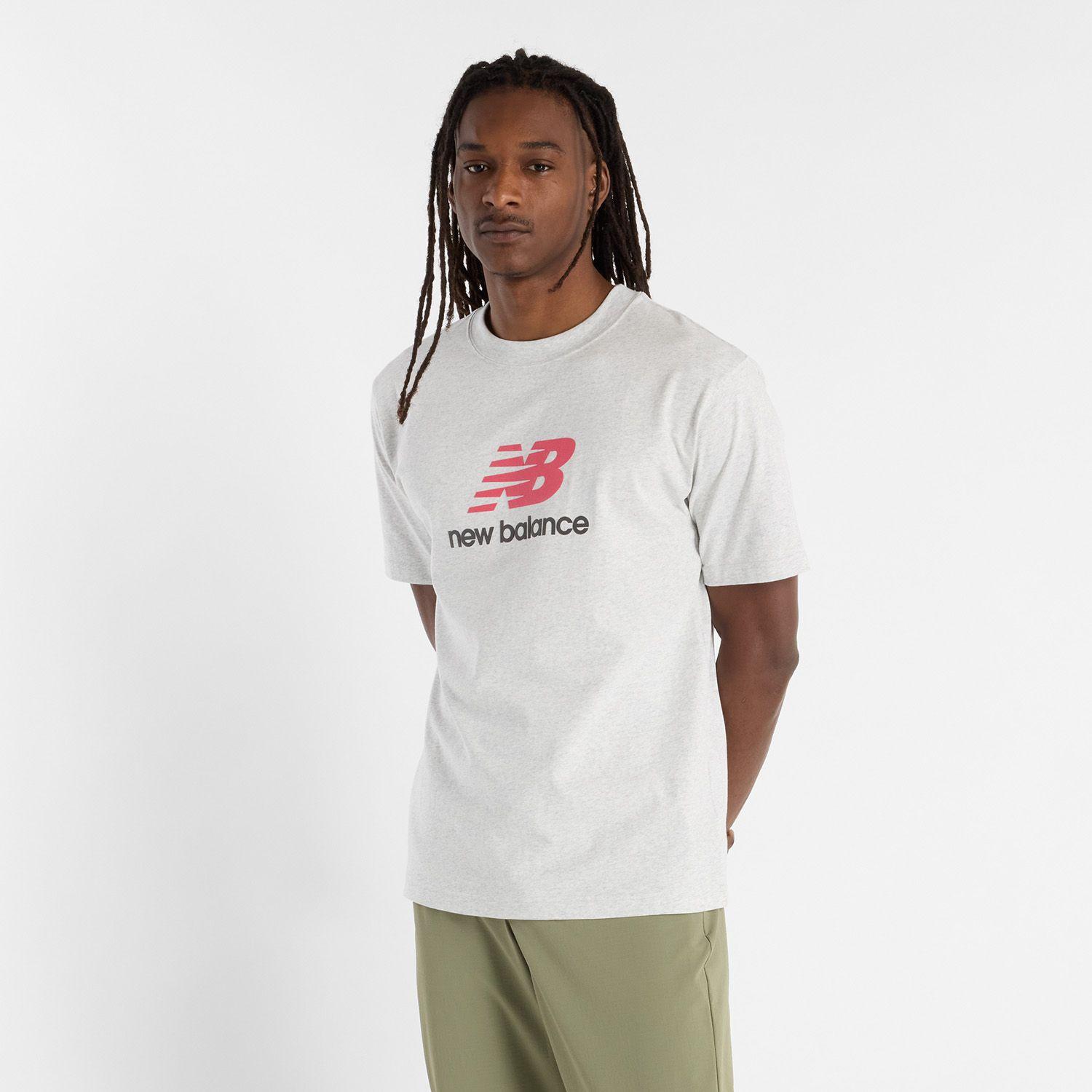Polera Lifestyle Hombre New Balance Athletics Logo Gris-2
