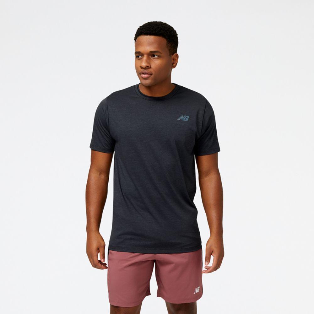 Polera Running Hombre New Balance Tenacity Negra-0