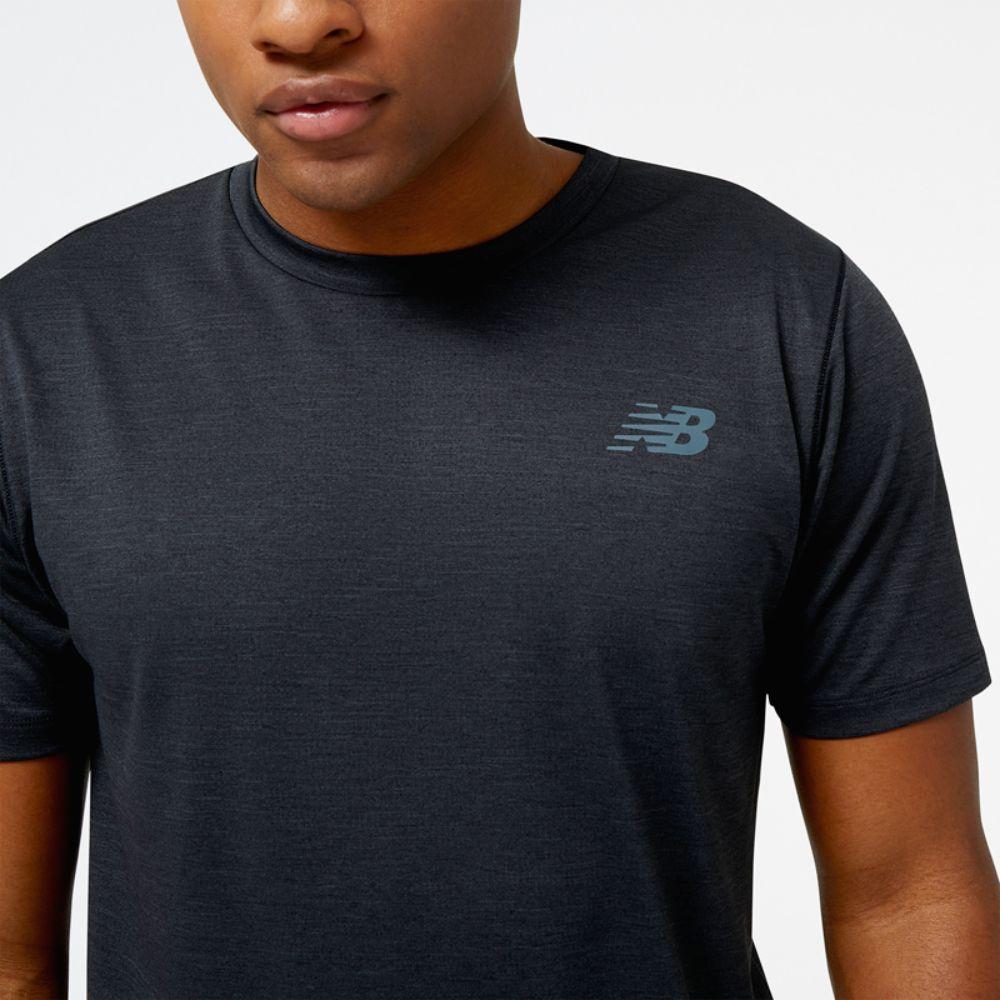 Polera Running Hombre New Balance Tenacity Negra-3